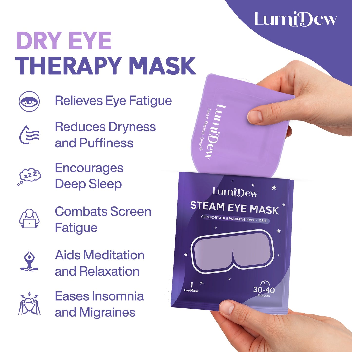 Padex Lumina™ Steam Eye Mask (3-Month Supply)