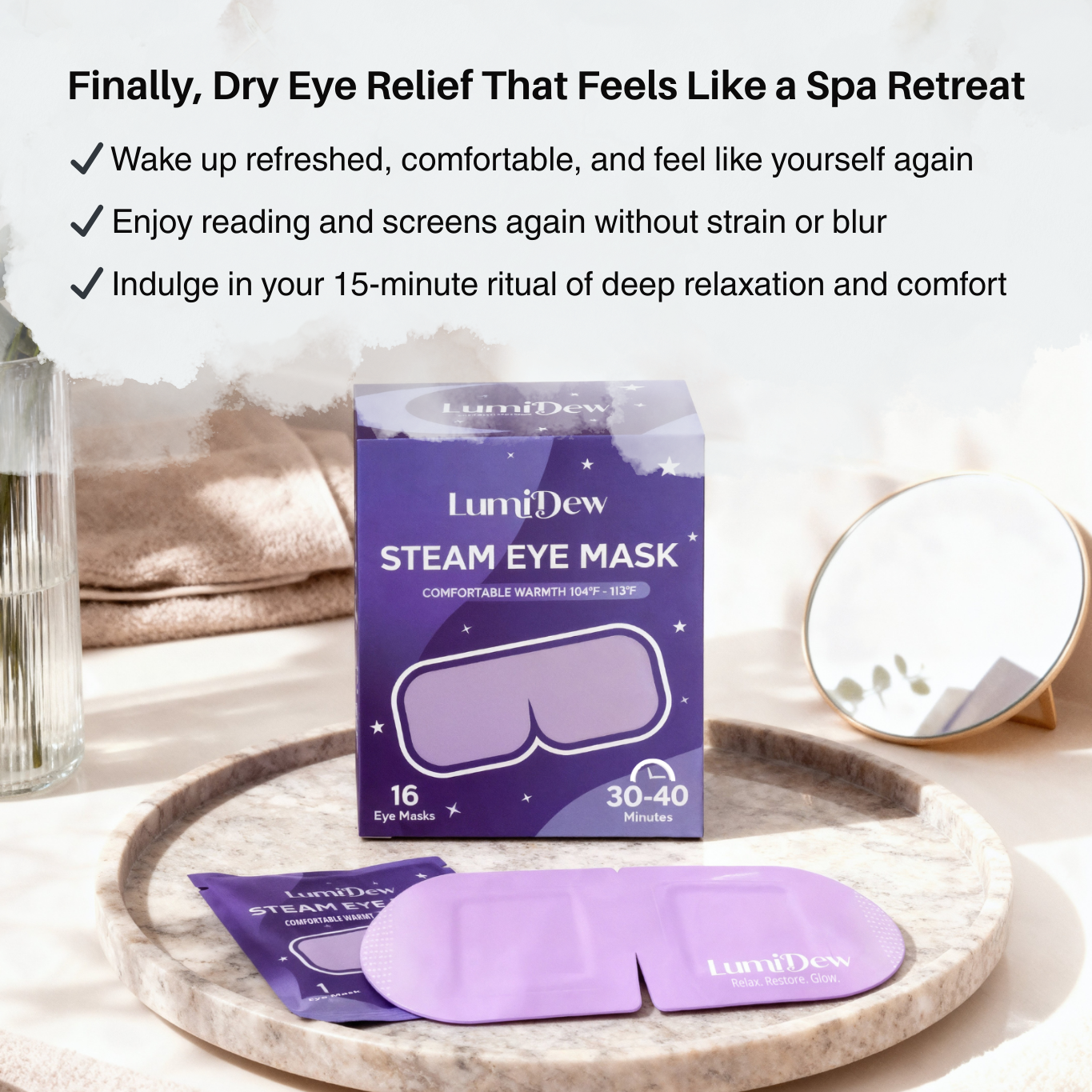 Padex Lumina™ Steam Eye Mask (3-Month Supply)