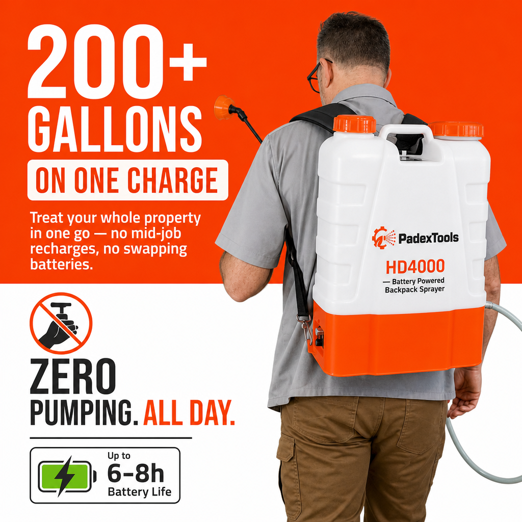 Padextools HD4000 Battery Powered Backpack Sprayer