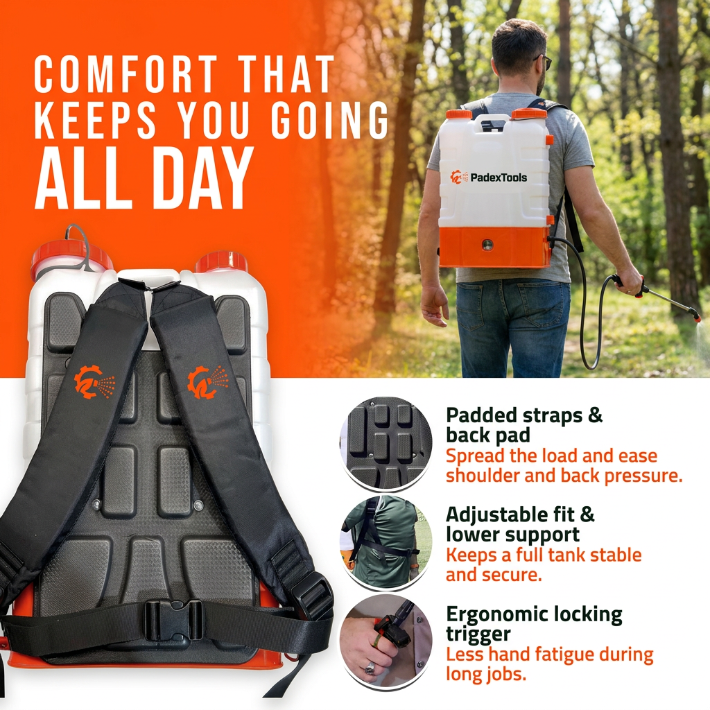 Padextools HD4000 Battery Powered Backpack Sprayer